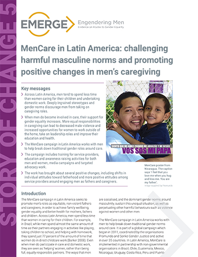 MenCare in Latin America: EMERGE Story of Change