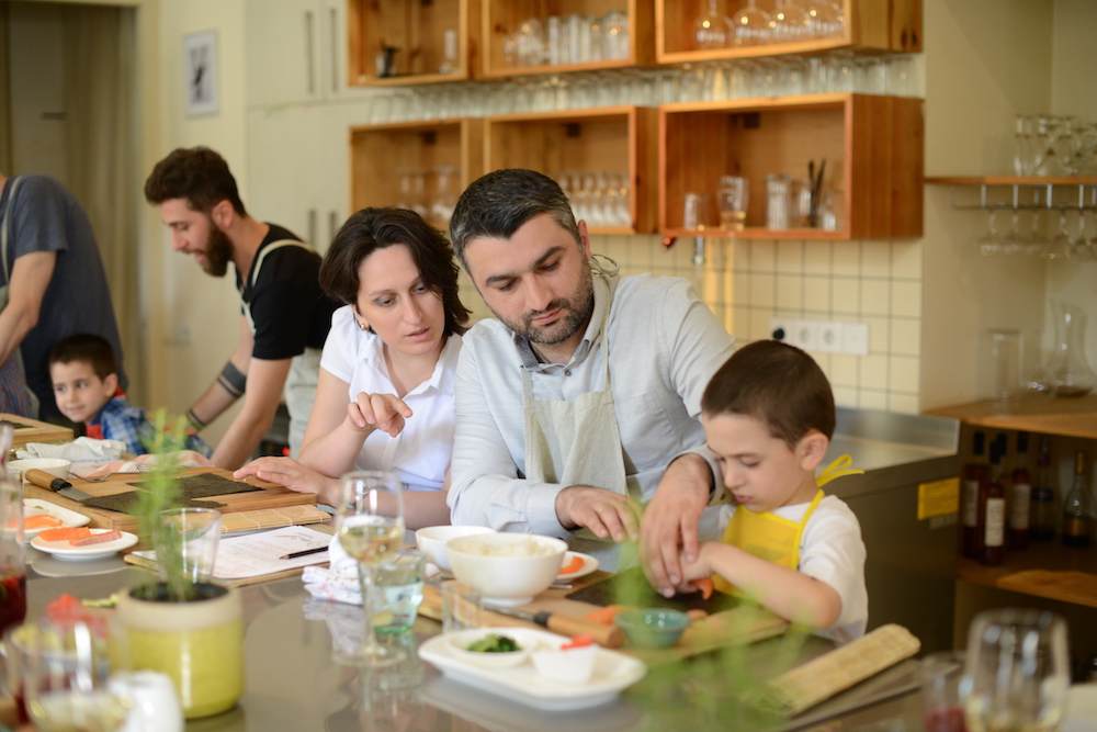 2017 Father’s Day masterclass at Culinarium Cooking School, in the framework of the MenCare campaign in Georgia. Photo by Demetre Datiashvili for UNFPA Georgia.