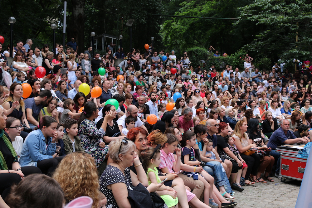 Father’s Day concert on June 19, 2017 organized by UNFPA and We Care in cooperation with Tbilisi City Hall, in Tbilisi, Georgia. Photo by Mariam Khotcholava for UNFPA Georgia.